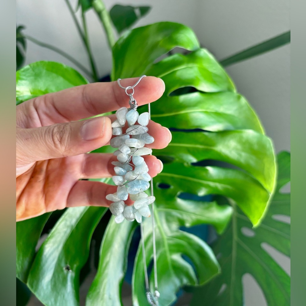 Aquamarine necklace